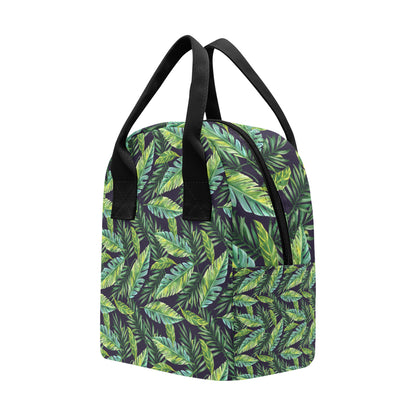 Tropical Flower Pattern Print Design TF06 Insulated Lunch Bag