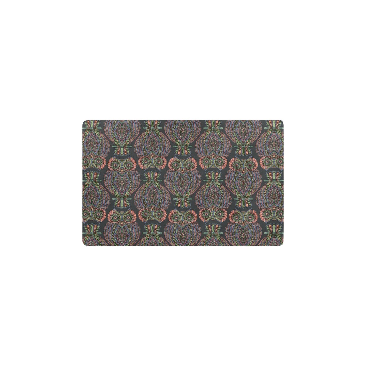 Owl Pattern Print Design A05 Kitchen Mat