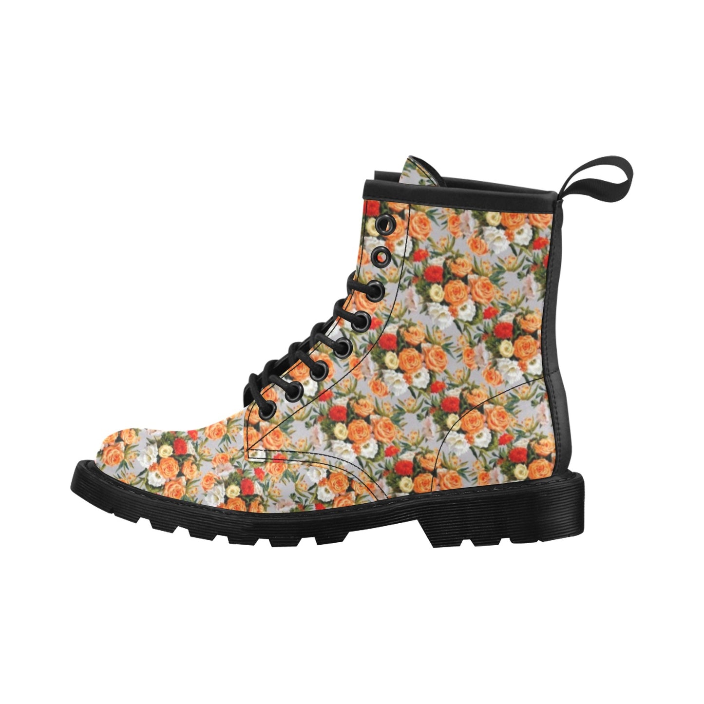 Lisianthus Pattern Print Design LT04 Women's Boots