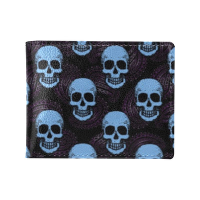 Skull Print Design LKS3012 Men's ID Card Wallet