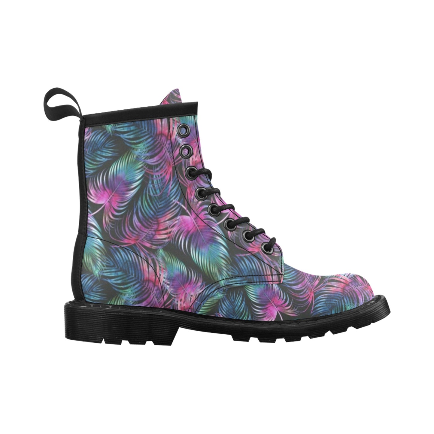 Palm Leaves Pattern Print Design PL010 Women's Boots
