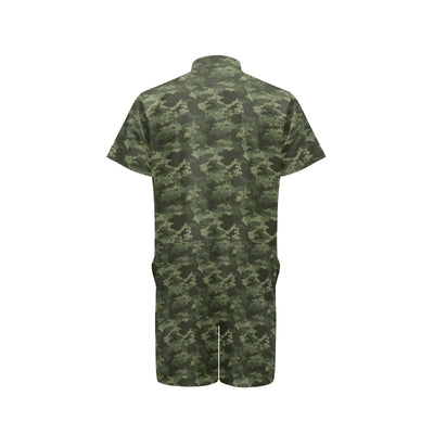 Army Camouflage Pattern Print Design 02 Men's Romper