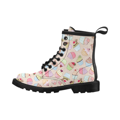 Cupcake Pattern Print Design CP06 Women's Boots