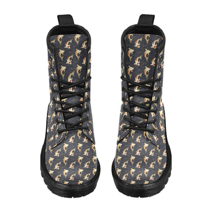 Koi Carp Japanese Design Themed Print Women's Boots