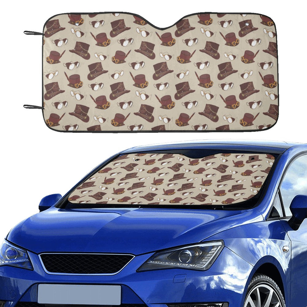 Steampunk Hat Print Design LKS301 Car front Windshield Sun Shade
