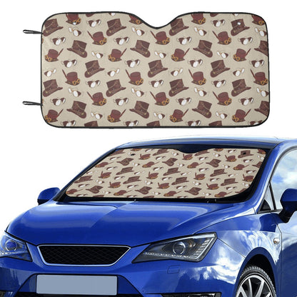 Steampunk Hat Print Design LKS301 Car front Windshield Sun Shade