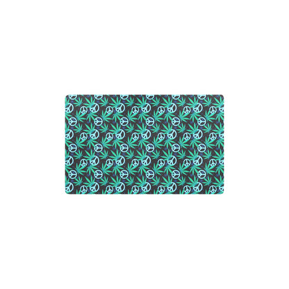 Peace Sign Themed Design Print Kitchen Mat