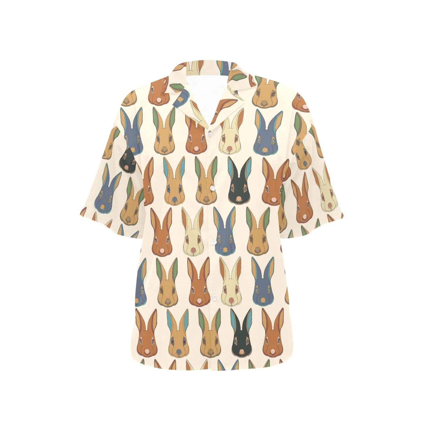 Rabbit Pattern Print Design RB04 Women's Hawaiian Shirt