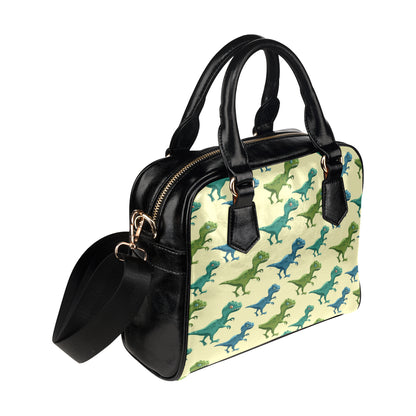 T Rex Pattern Print Design A04 Shoulder Handbag