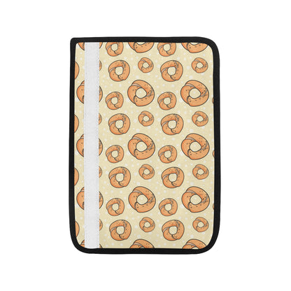 Bagel Pattern Print Design 03 Car Seat Belt Cover