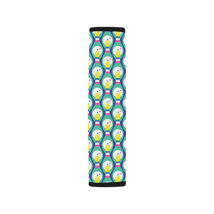 Bowling Pattern Print Design 04 Car Seat Belt Cover