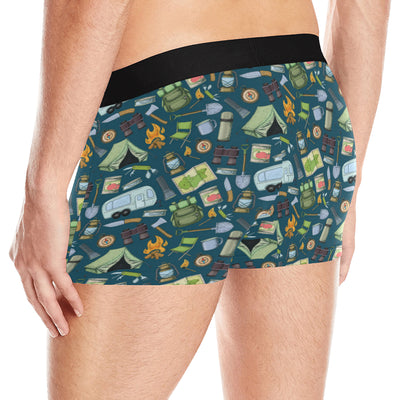 Camping Pattern Print Design 02 Men's Boxer Briefs