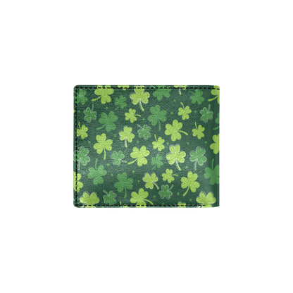 Clover  Pattern Print Design 02 Men's ID Card Wallet