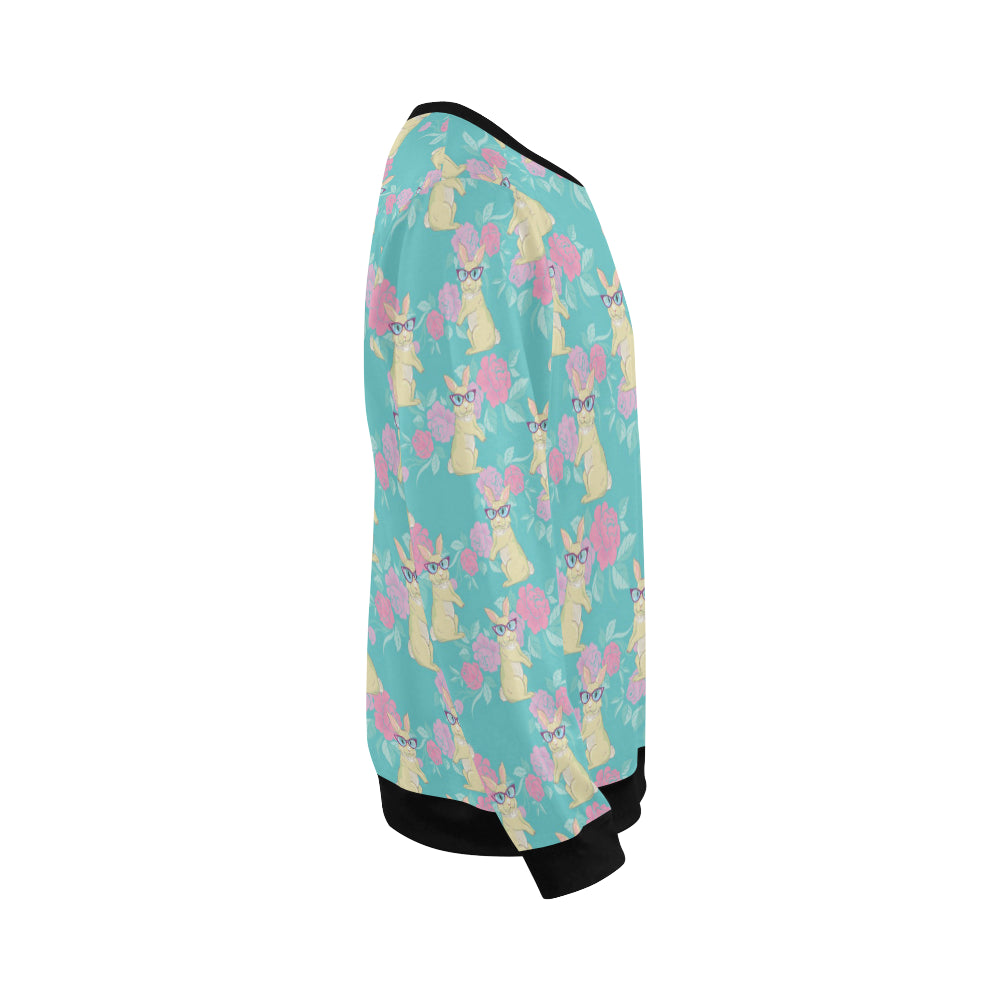 Rabbit Pattern Print Design RB05 Men Long Sleeve Sweatshirt
