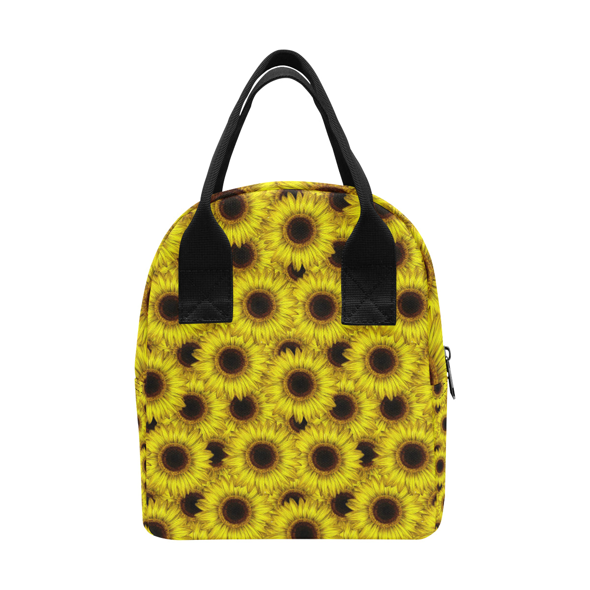 Sunflower Pattern Print Design SF011 Insulated Lunch Bag