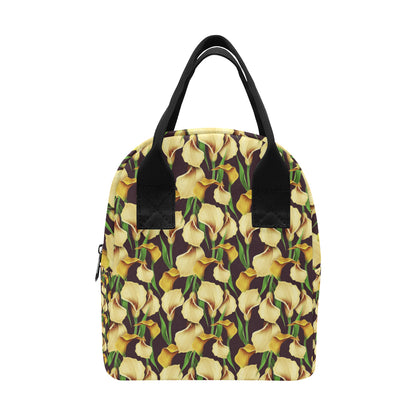 Lily Pattern Print Design LY013 Insulated Lunch Bag