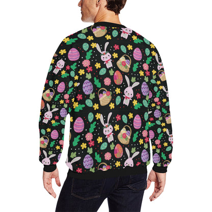 Easter Eggs Pattern Print Design RB05 Men Long Sleeve Sweatshirt