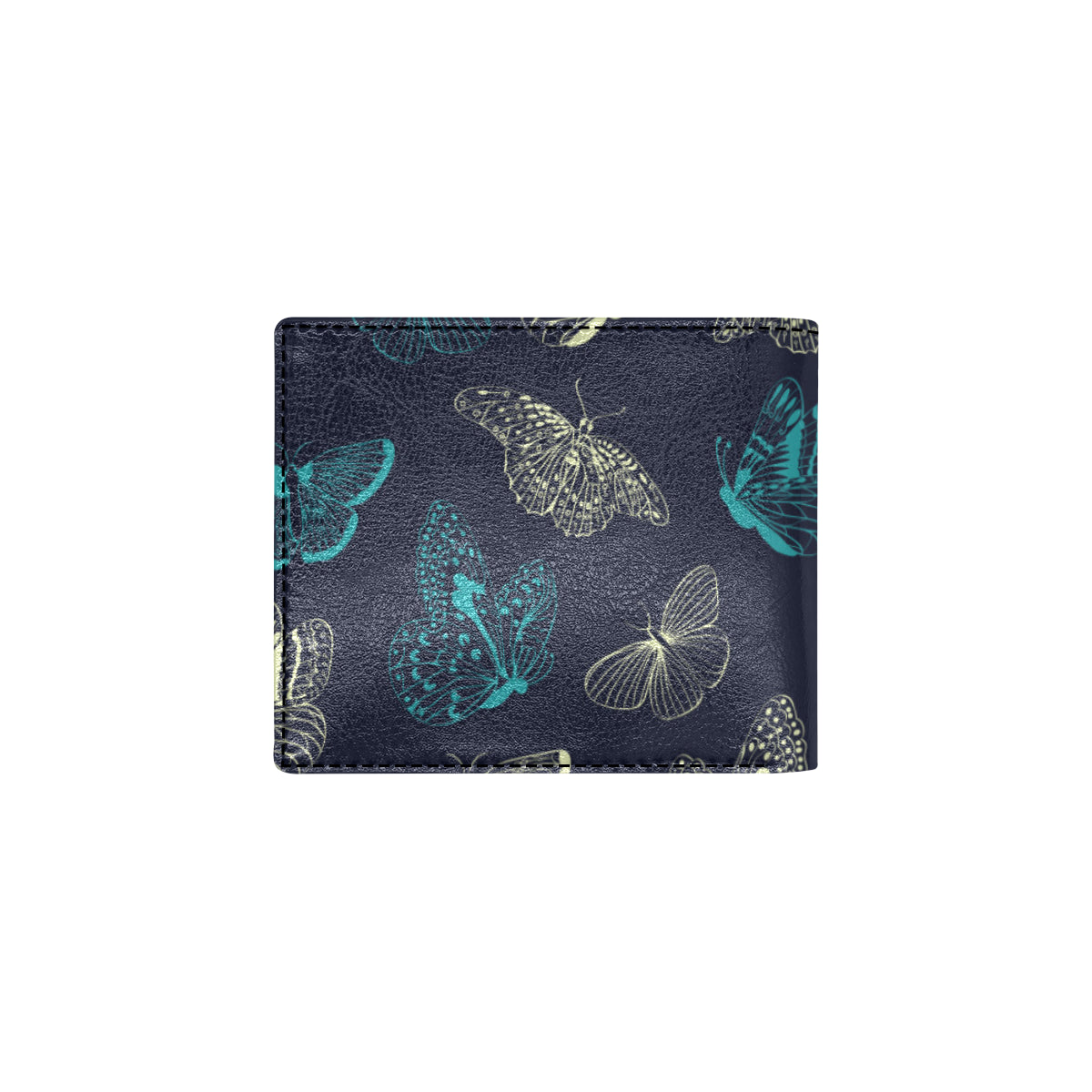Monarch Butterfly Pattern Print Design 01 Men's ID Card Wallet
