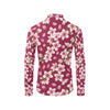 Cherry Blossom Pattern Print Design CB06 Men's Long Sleeve Shirt