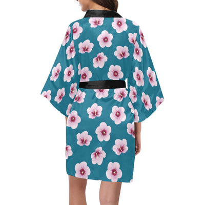 Cherry Blossom Pattern Print Design CB08 Women's Short Kimono