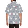Llama Pattern Print Design 010 Men's Hawaiian Shirt