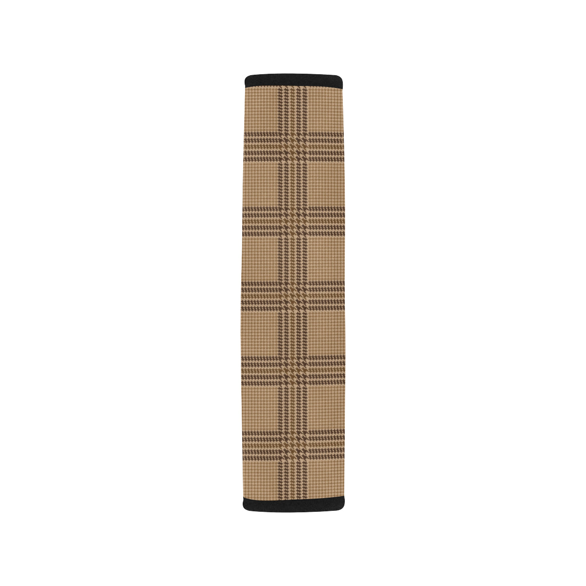 Houndstooth Brown Pattern Print Design 04 Car Seat Belt Cover