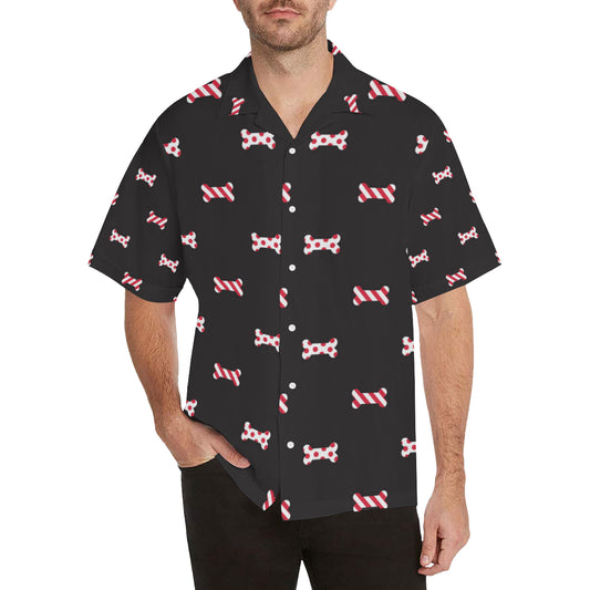 Dog Bone Pattern Print Design 04 Men's Hawaiian Shirt