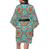 Mandala Pattern Print Design 03 Women's Short Kimono