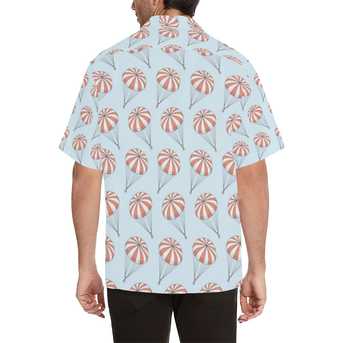 Skydiving Pattern Print Design 01 Men's Hawaiian Shirt