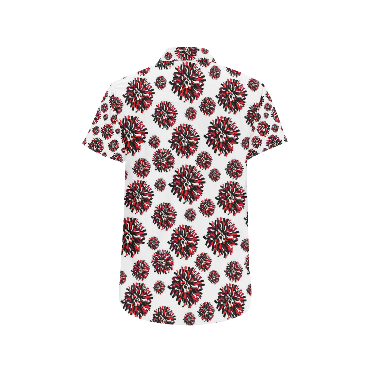 Cheerleader Pattern Print Design 01 Men's Short Sleeve Button Up Shirt