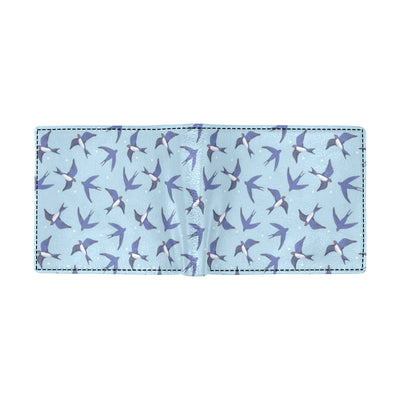 Swallow Bird Pattern Print Design 06 Men's ID Card Wallet