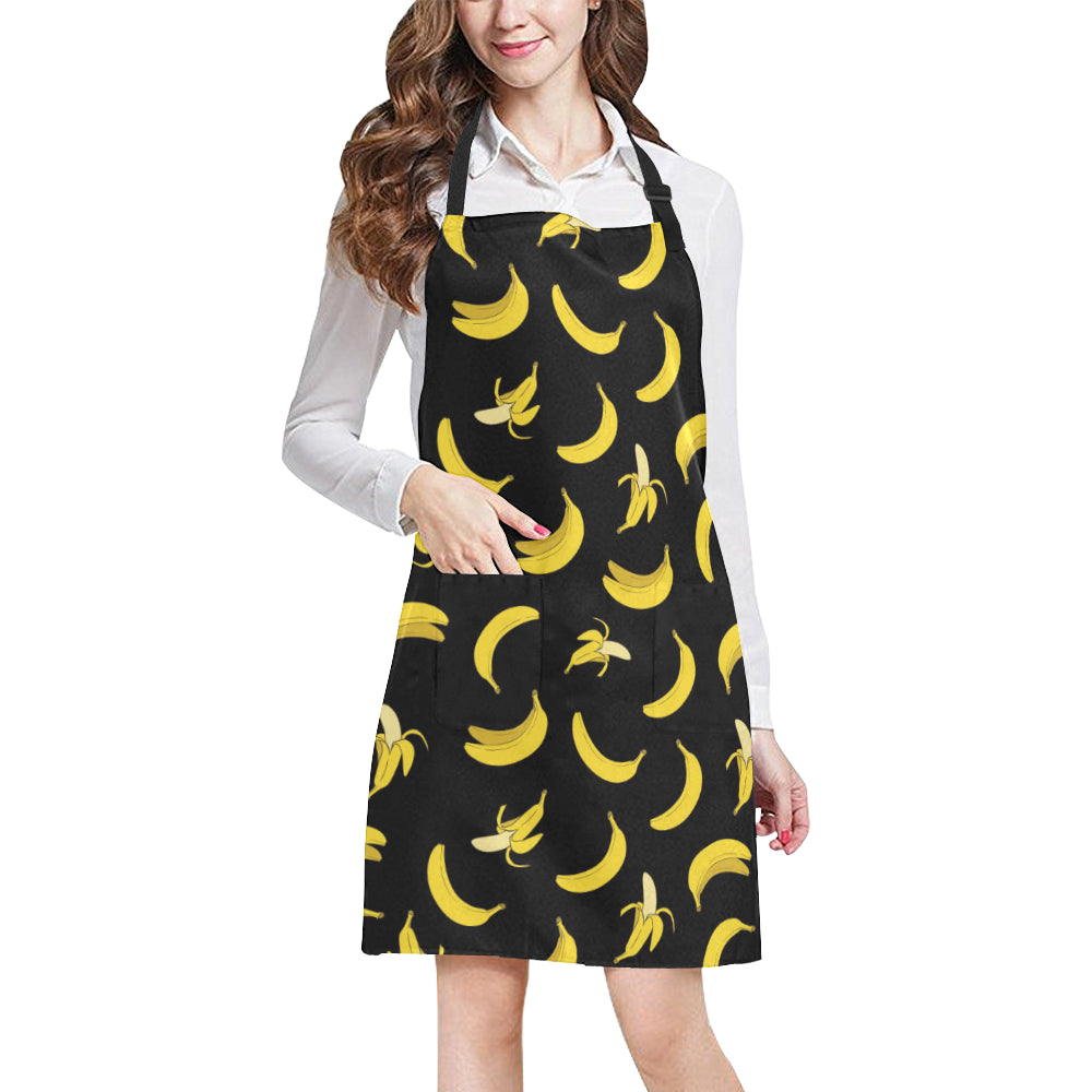 Banana Pattern Print Design BA05 Apron with Pocket