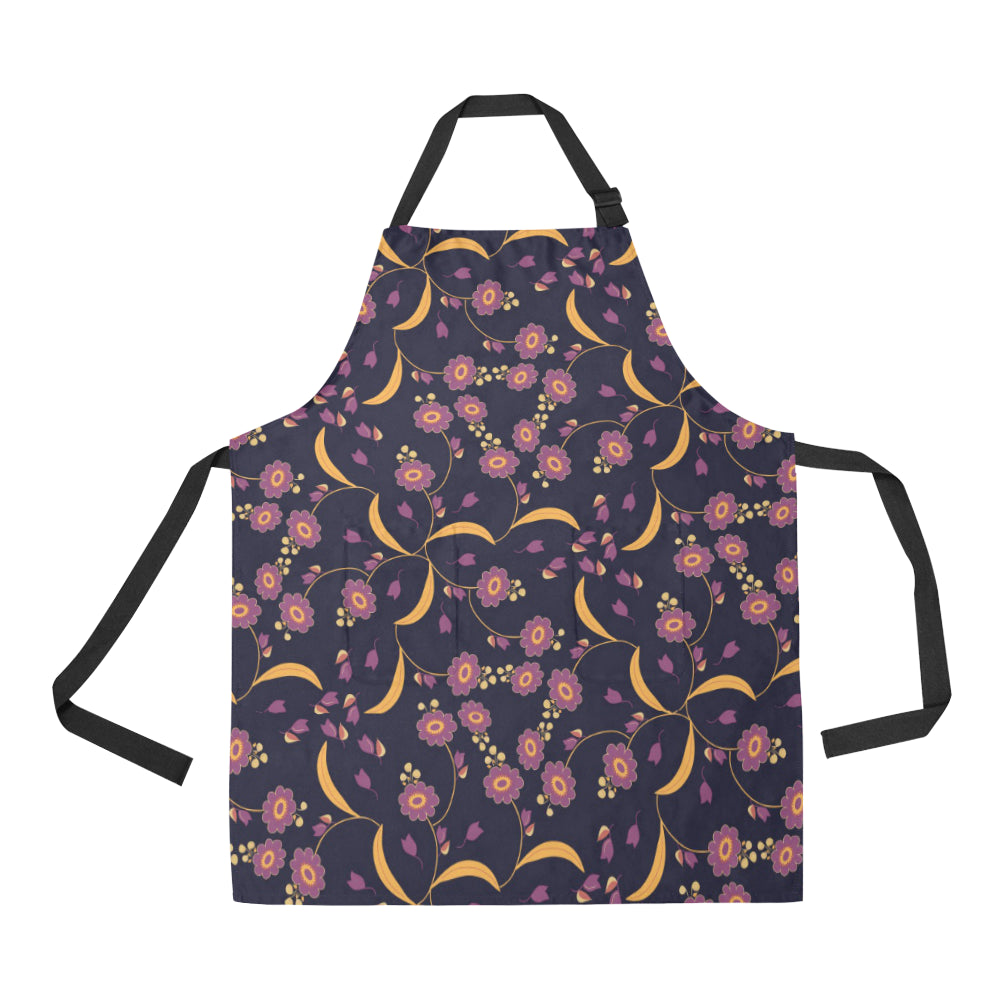 Anemone Pattern Print Design AM012 Apron with Pocket