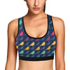 Birds Pattern Print Design 01 Sports Bra