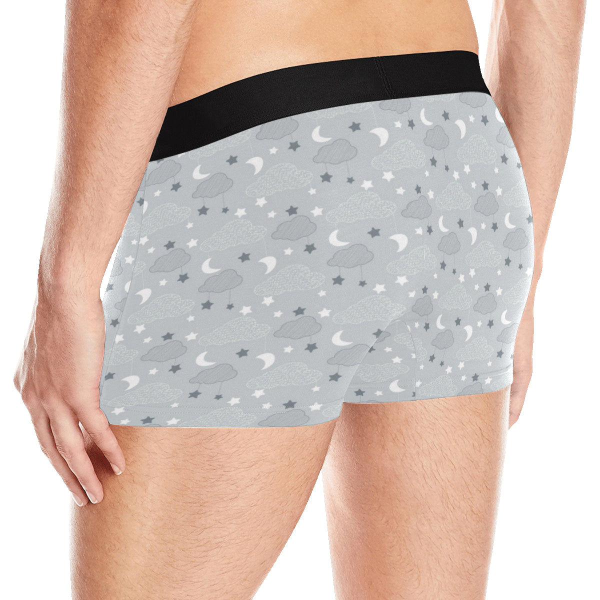 Cloud  Pattern Print Design 04 Men's Boxer Briefs