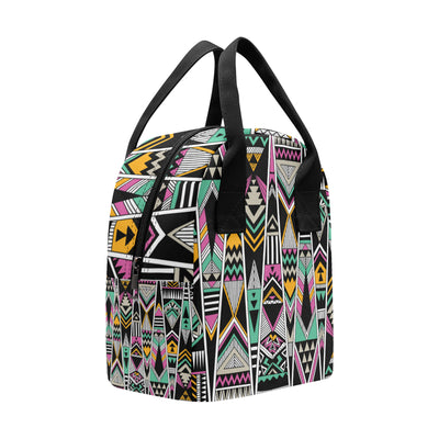 Tribal Aztec Triangle Insulated Lunch Bag