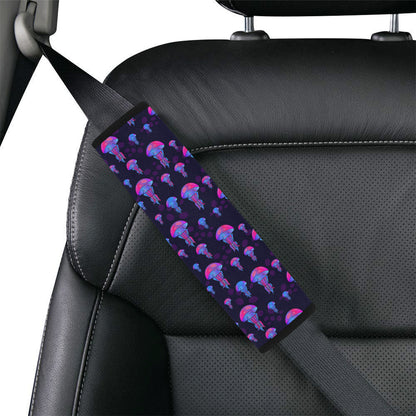 Jellyfish Neon Print Car Seat Belt Cover