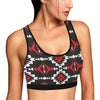 Navajo Pattern Print Design A02 Sports Bra