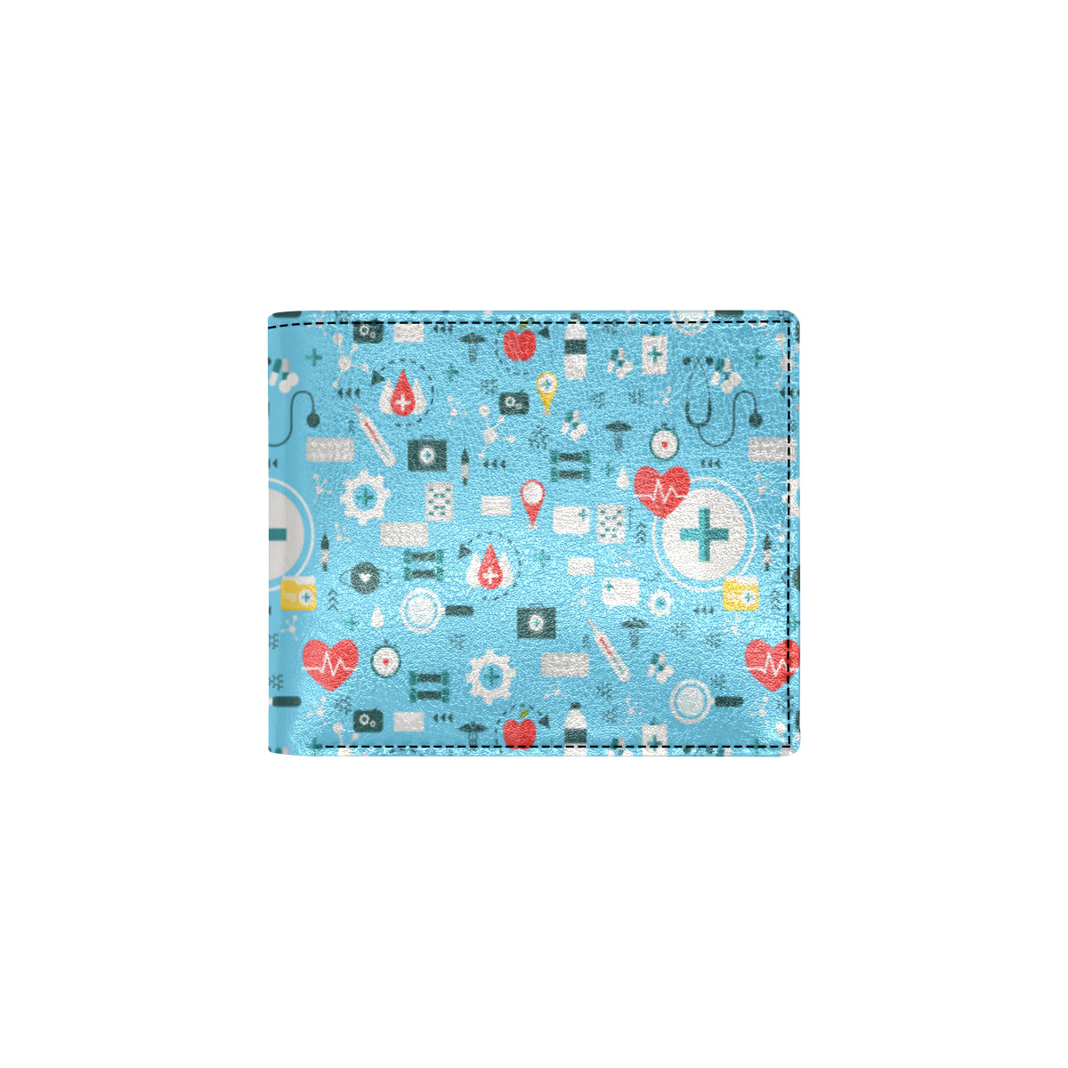 Medical Pattern Print Design 06 Men's ID Card Wallet
