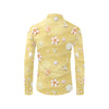 Beach Theme Print Men's Long Sleeve Shirt