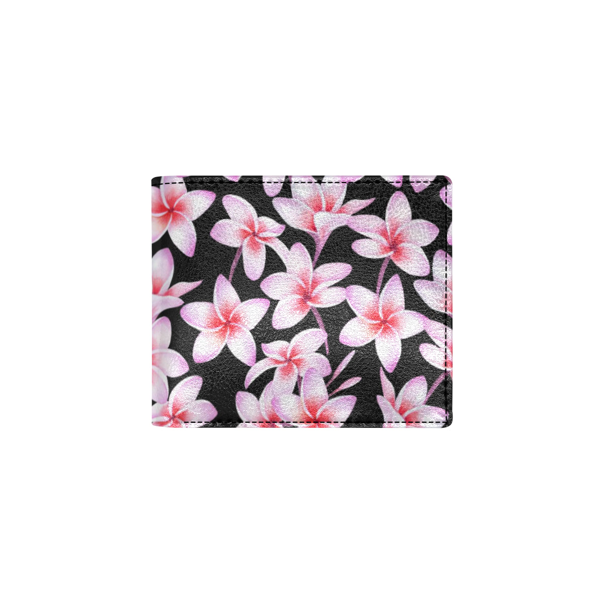 Pink Plumeria Pattern Print Design PM09 Men's ID Card Wallet