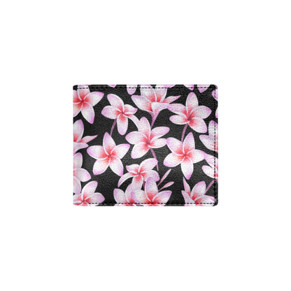 Pink Plumeria Pattern Print Design PM09 Men's ID Card Wallet