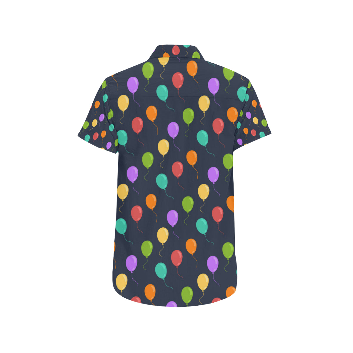 Ballon Colorful Pattern Print Design 03 Men's Short Sleeve Button Up Shirt