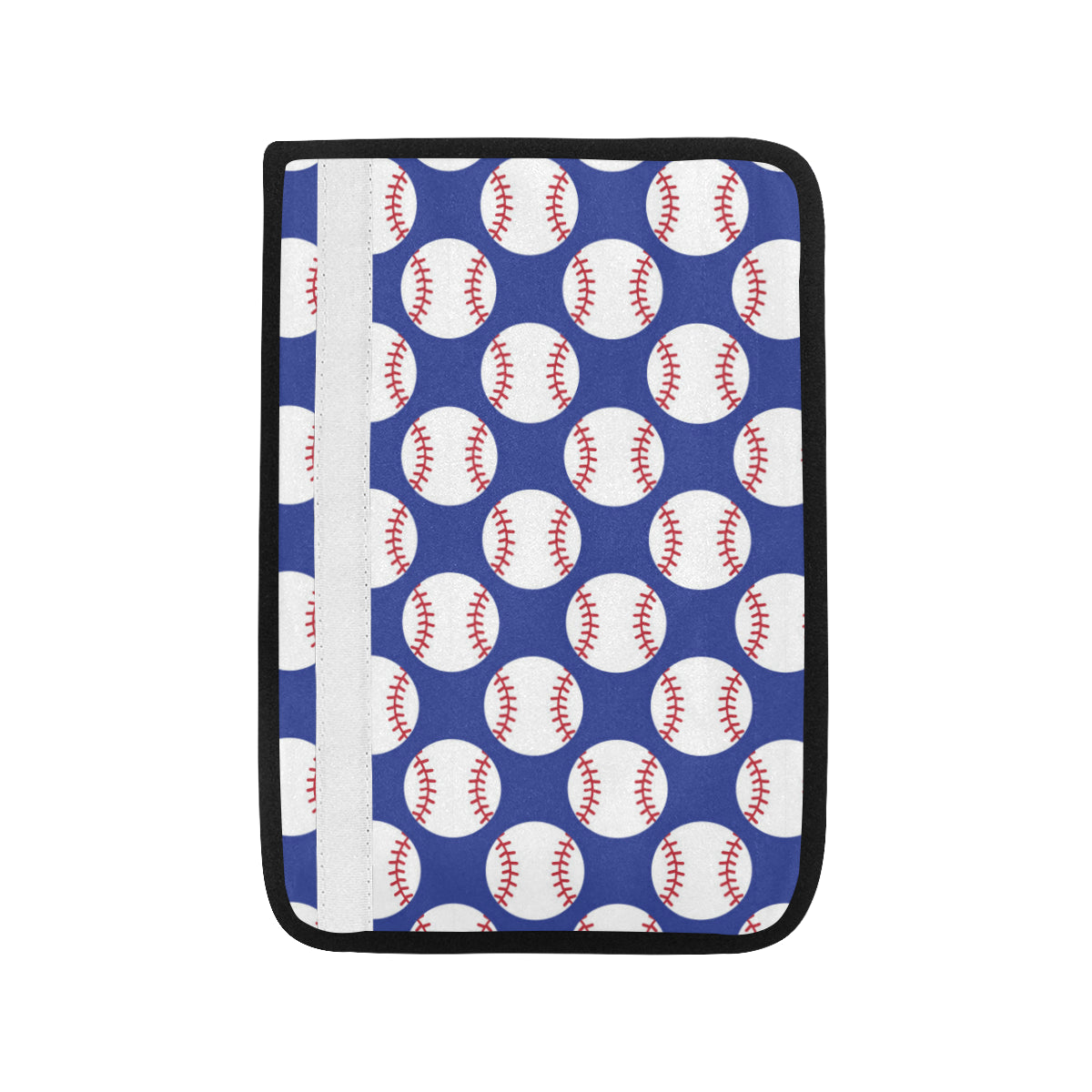 Baseball Blue Background Car Seat Belt Cover