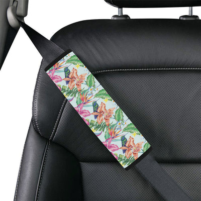 Hummingbird Tropical Pattern Print Design 05 Car Seat Belt Cover