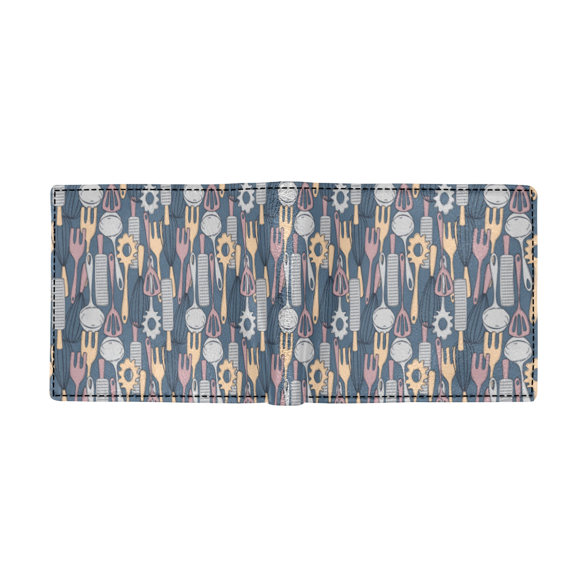 Cooking Kitchen Tools Pattern Print Design 05 Men's ID Card Wallet
