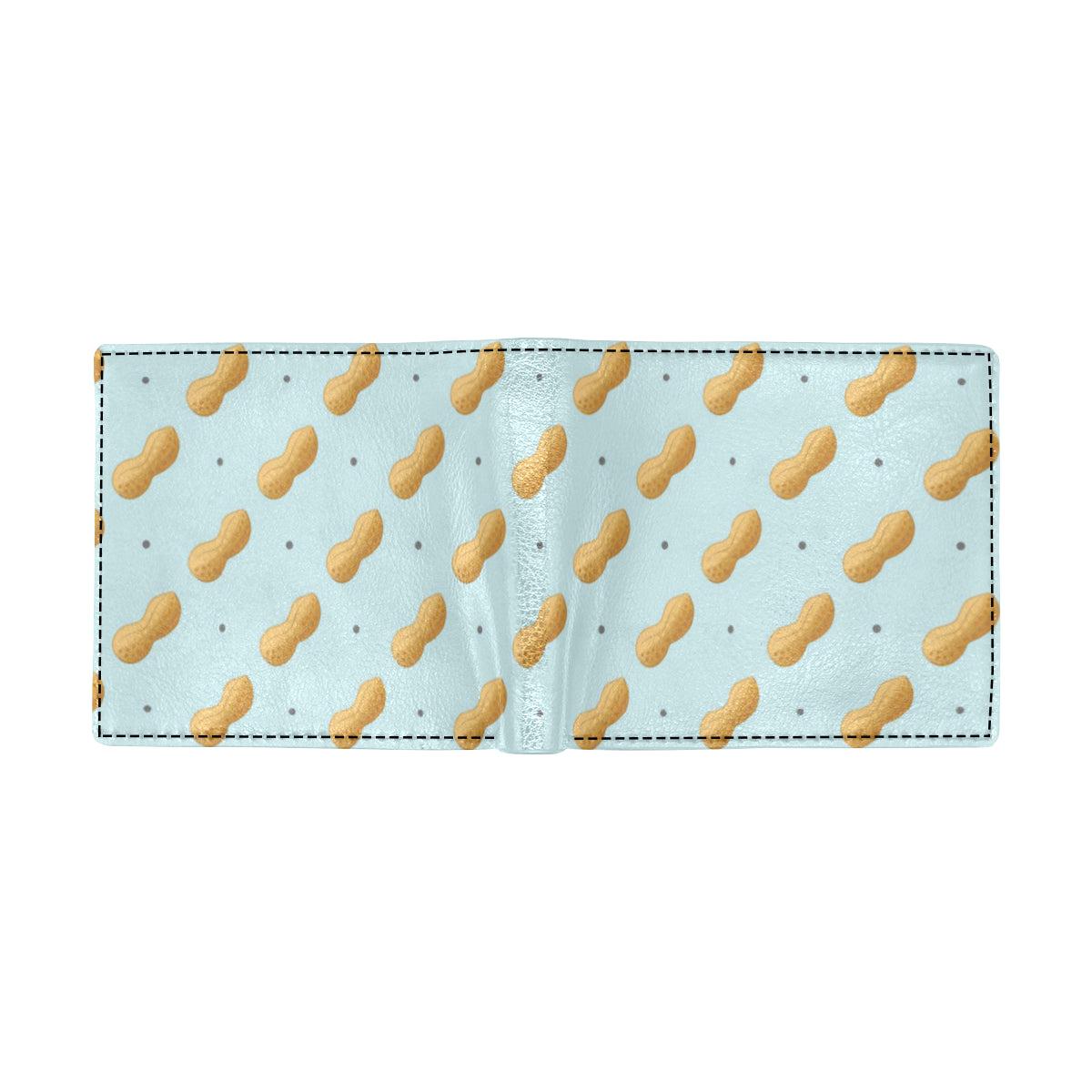 Peanut Pattern Print Design A03 Men's ID Card Wallet
