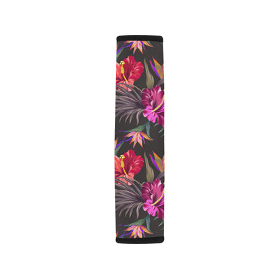 Hibiscus Pattern Print Design HB014 Car Seat Belt Cover