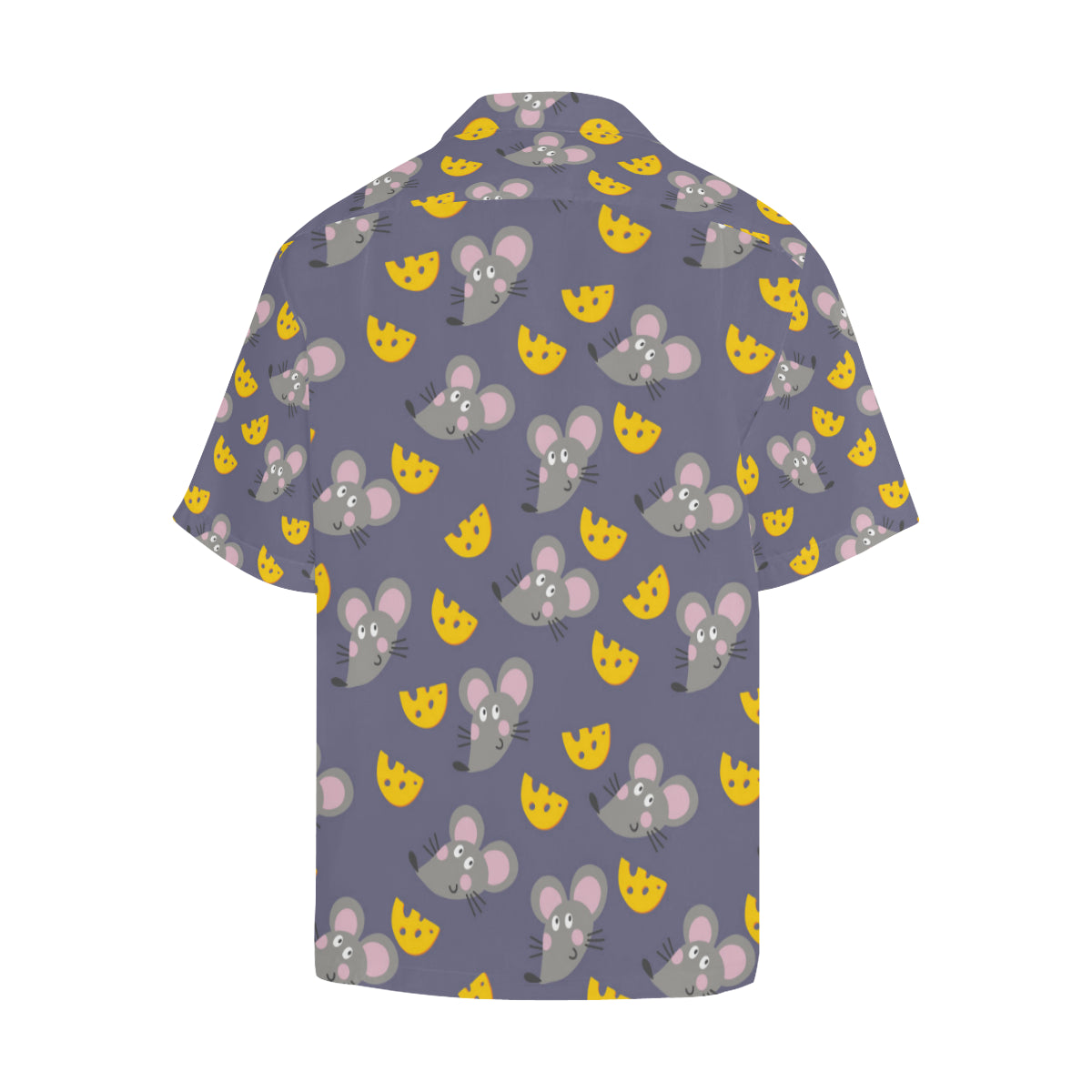 Rat With Cheese Pattern Print Design 01 Men's Hawaiian Shirt