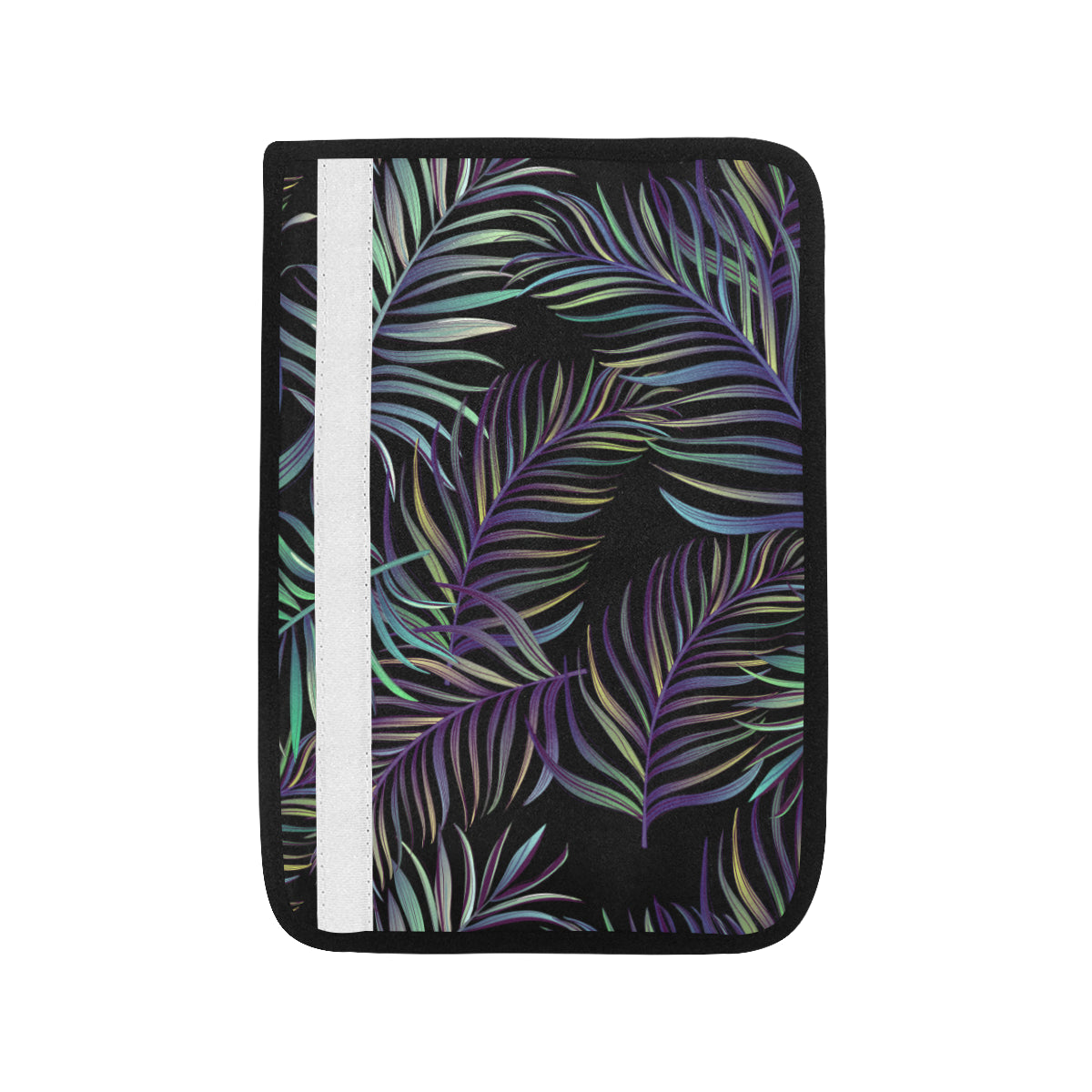 Tropical Palm Leaves Pattern Brightness Car Seat Belt Cover